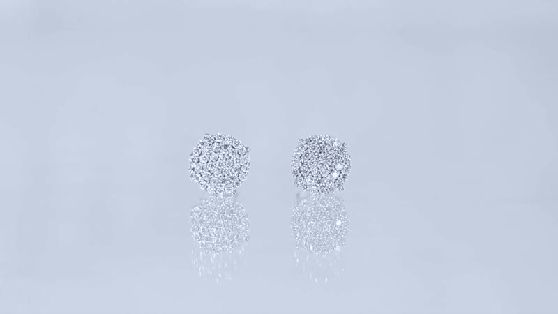 10K White Gold Luxuriant Lab Grown Diamond G-H, SI Stud Earrings 0.33 ctw