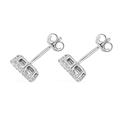 10K White Gold Luxuriant Lab Grown Diamond G-H, SI Stud Earrings 0.33 ctw