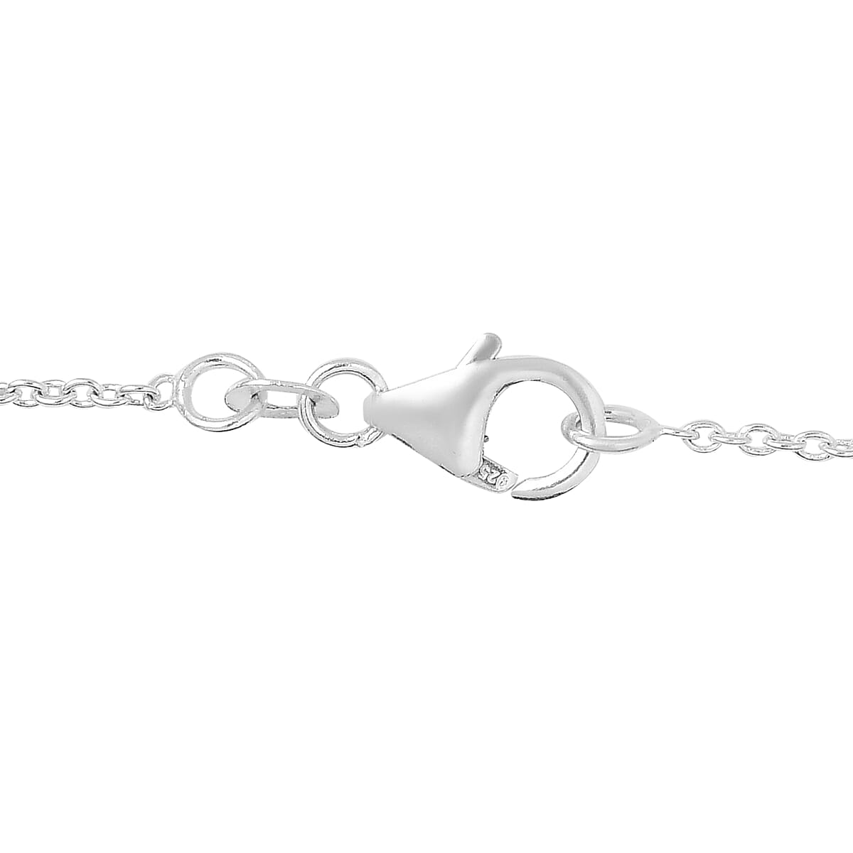 Pink Freshwater Pearl Station Necklace 18 Inches in Sterling Silver 41.60 ctw image number 4