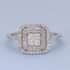 Luxoro 10K White Gold G-H SI Lab Grown Diamond Cocktail Ring (Size 9.0) 0.50 ctw image number 1