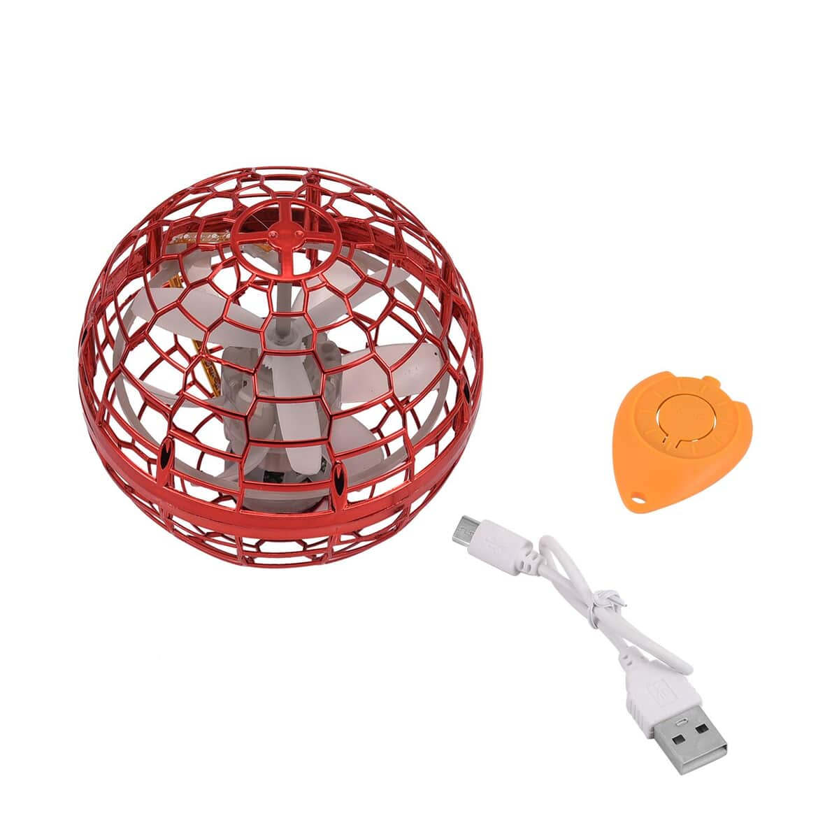 Red Flying Ball with Controller - 3.54" image number 6