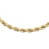 California Closeout Deal 10K Yellow Gold 3.05 Laser Rope Necklace 20 Inches 3.70 Grams image number 0