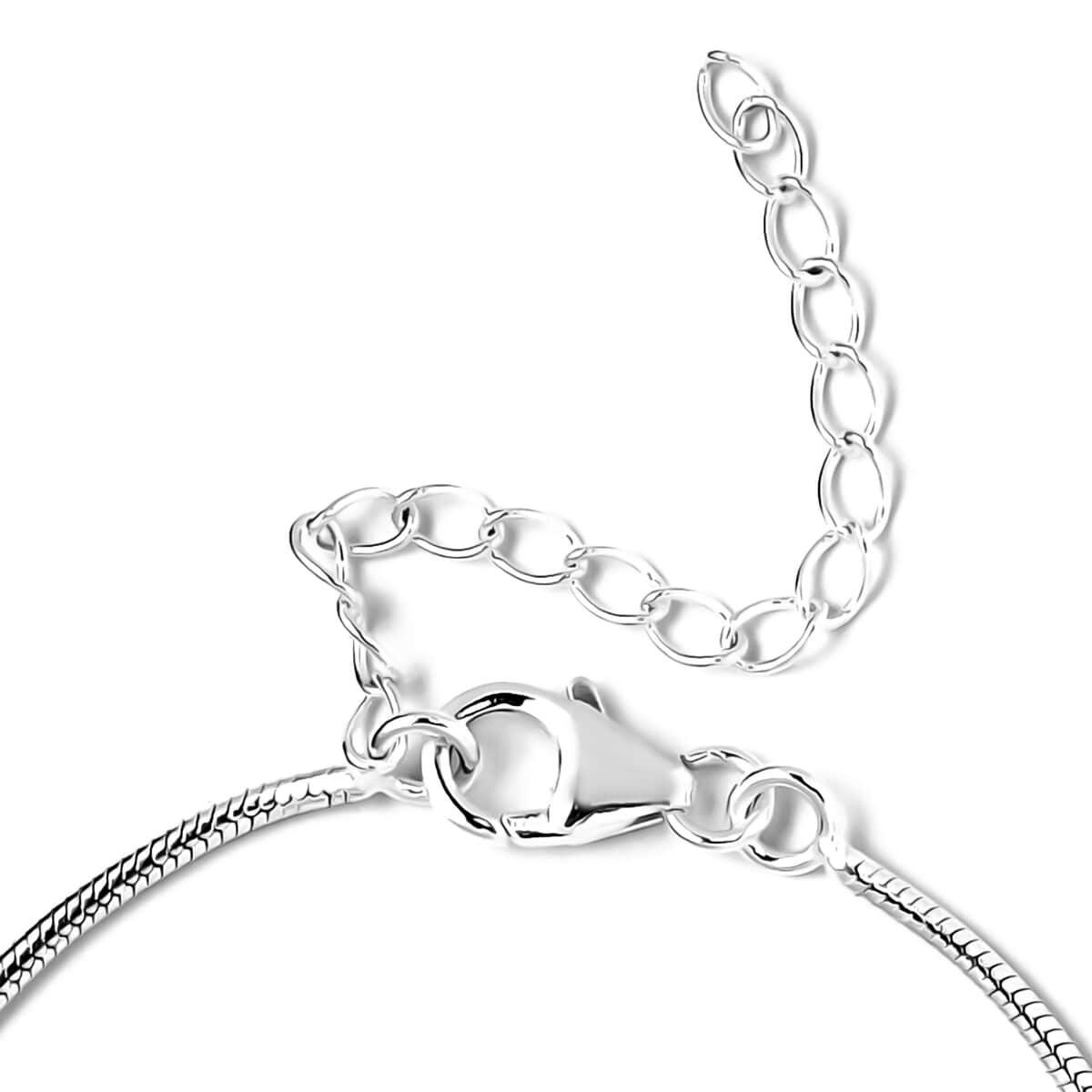 Artisan Crafted Sterling Silver Snake Chain Bracelet (6.5-8.5In) 2.90 Grams image number 3