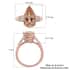 Luxoro 14K Rose Gold AAA Marropino Morganite and G-H I3 Diamond Ring (Size 9.0) 4 Grams 5.25 ctw image number 5