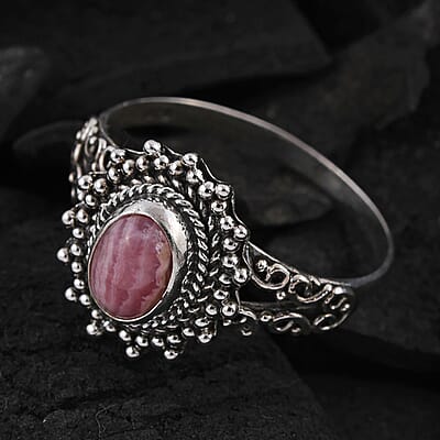 Bali Legacy Rhodochrosite Ring in Sterling Silver (Size 10.0) 2.00 ctw