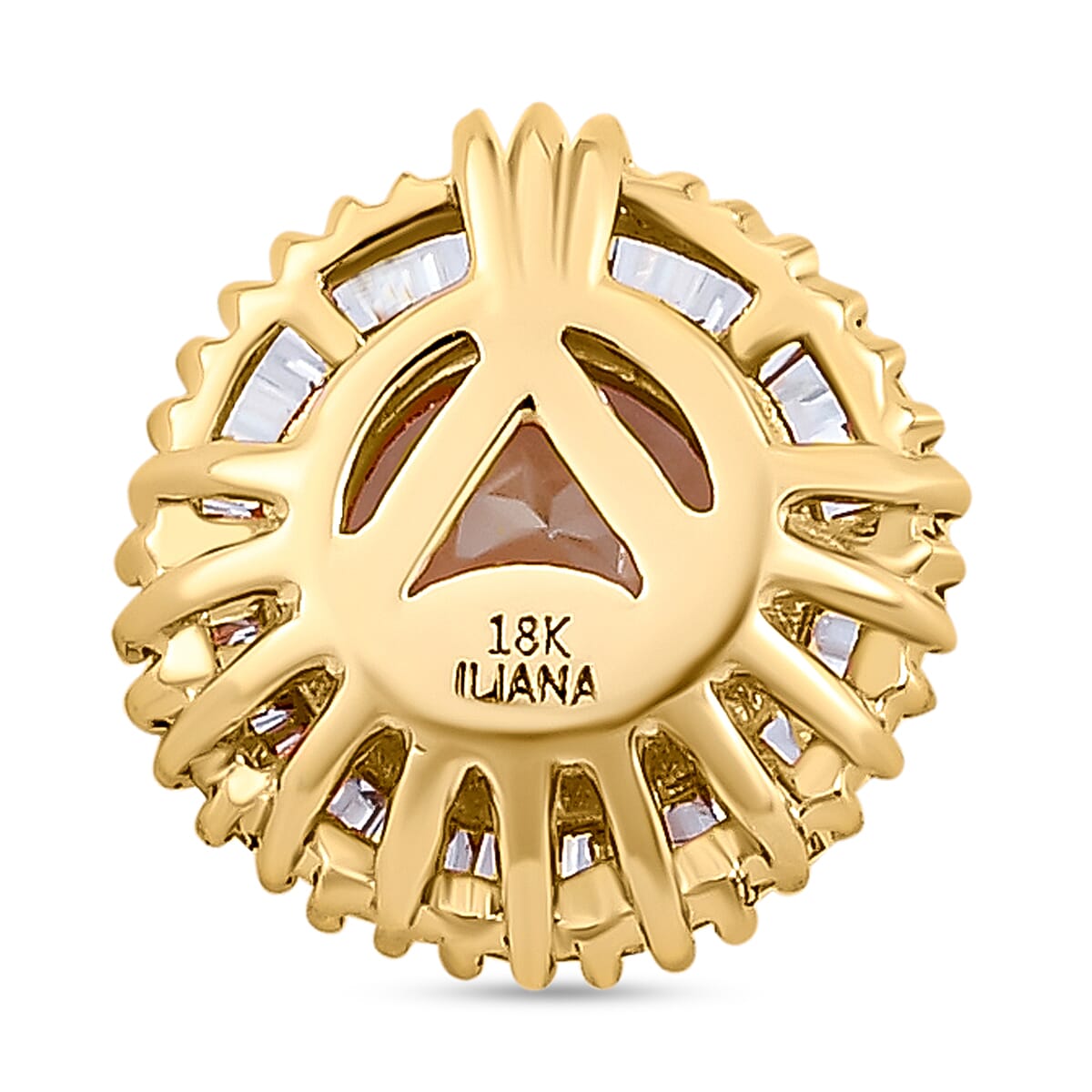 18K Yellow Gold AAA Turkizite, Diamond (G-H, SI) Pendant without Chain 1.11 ctw