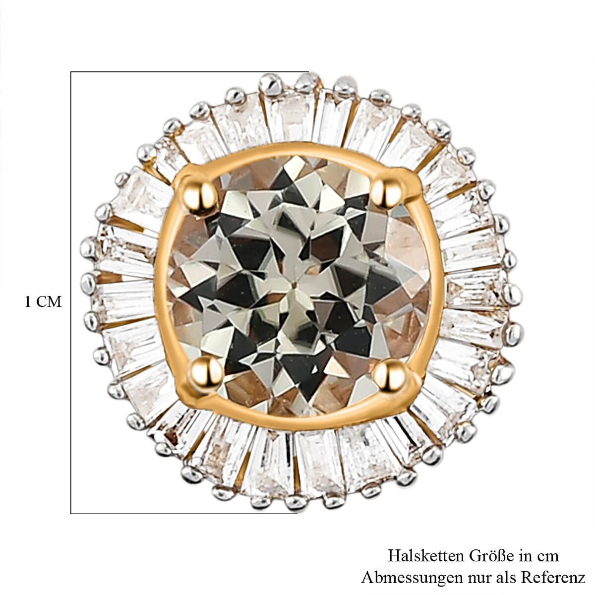 18K Yellow Gold AAA Turkizite, Diamond (G-H, SI) Pendant without Chain 1.11 ctw