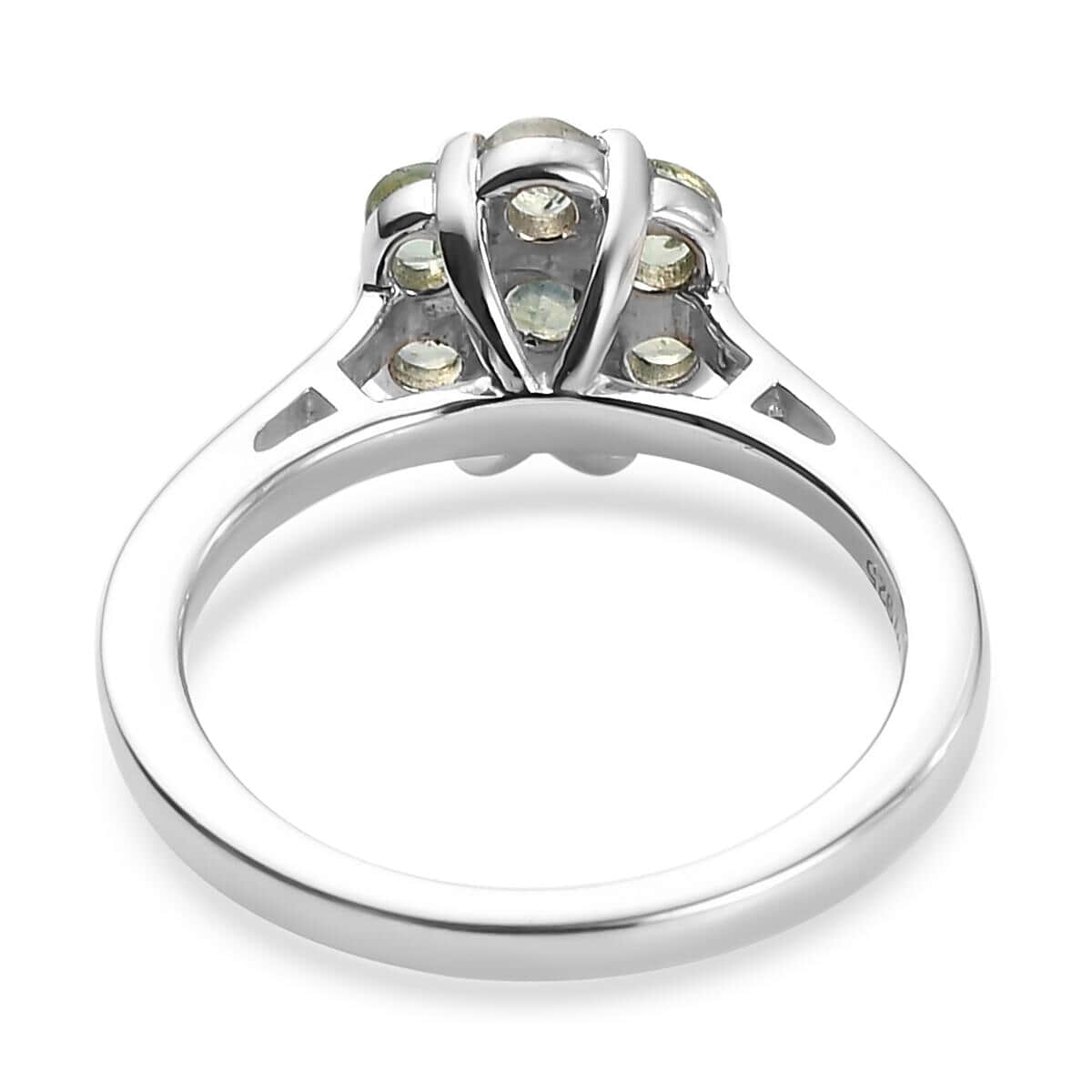 Narsipatnam Alexandrite Pressure Set Floral Ring in Platinum Over Sterling Silver (Size 6.0) 0.90 ctw image number 4