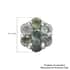 Narsipatnam Alexandrite Pressure Set Floral Stud Earrings in Platinum Over Sterling Silver 1.25 ctw image number 4