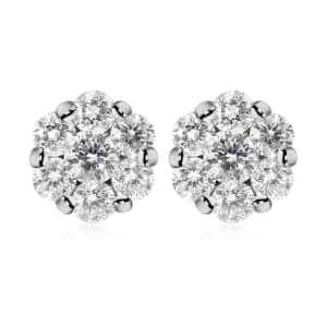 10K White Gold G-H SI Luxuriant Lab Grown Diamond Stud Earrings 0.50 ctw