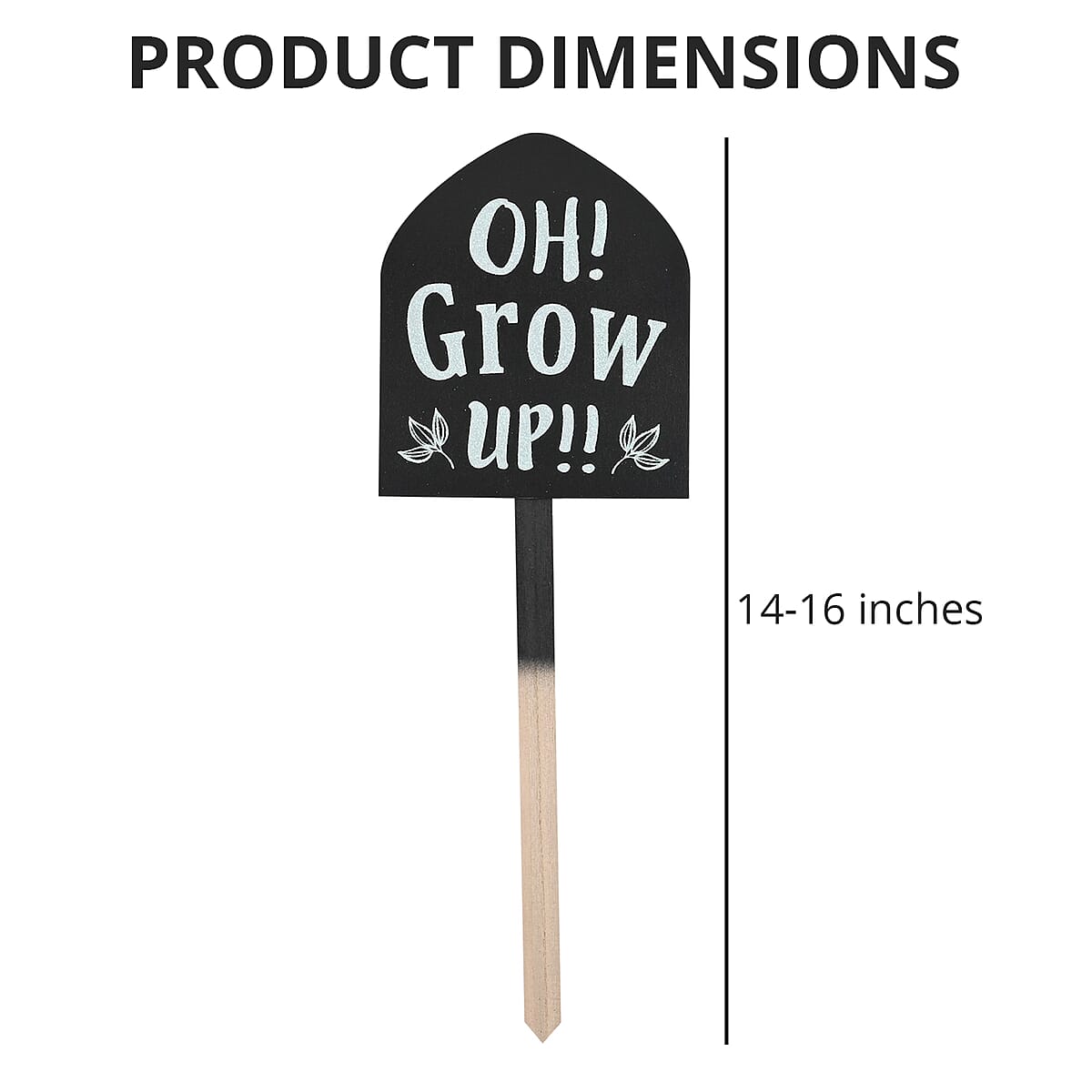 Oh Grow Up!! Planter Stake (14-16 in) image number 3