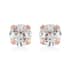 10K Rose Gold Simulated Diamond Solitaire Stud Earrings 0.15 ctw image number 0