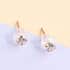 10K Rose Gold Simulated Diamond Solitaire Stud Earrings 0.15 ctw image number 1
