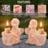 Angel Collection Set of 2 Cream Ceramic Angel Candle Holders image number 2