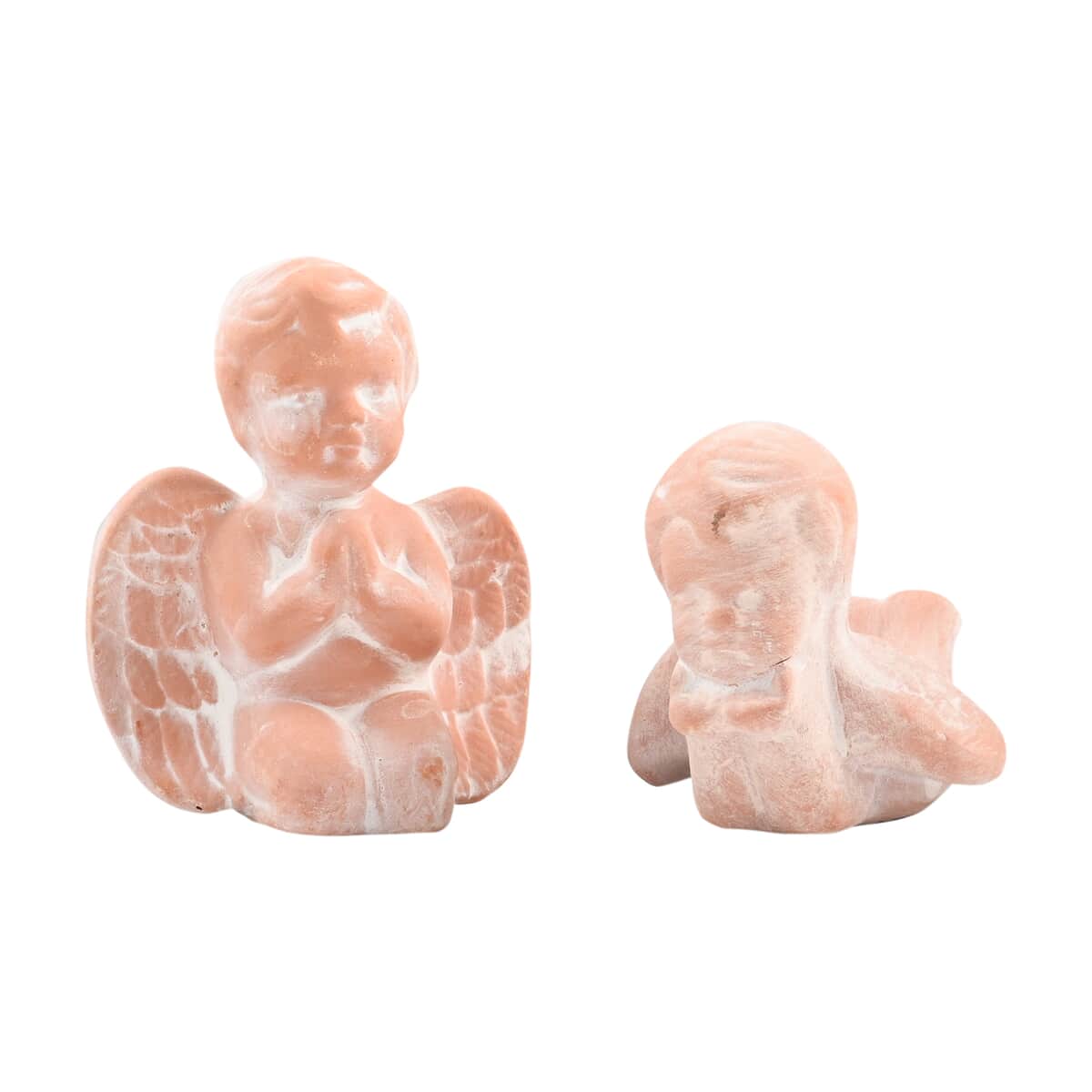 Angel Collection Set of 2 Lying/kneeling Angel Candle Holders image number 0