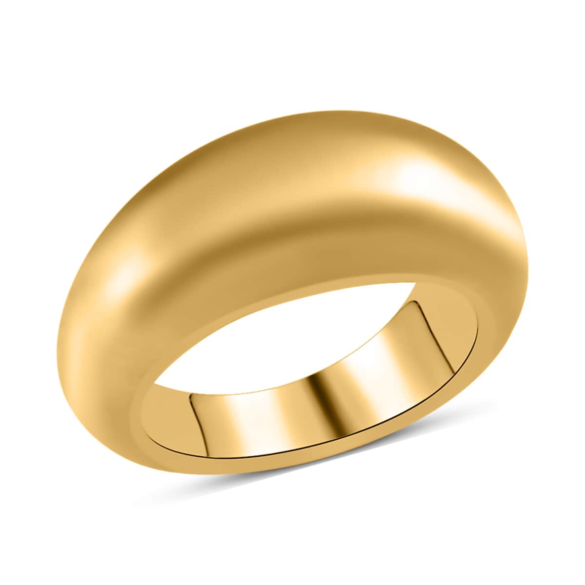 Super Find Electroforming Gold Collection 18K Yellow Gold Band Ring (Size 8.0)  image number 0