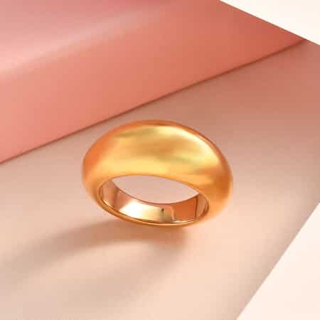 Super Find Electroforming Gold Collection 18K Yellow Gold Band Ring (Size 9.0)  image number 1