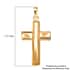 18K Yellow Gold Electroform Cross Pendant, Yellow Gold Pendant, Gold Jewelry, Solid Gold Pendant 1.55 Grams image number 6