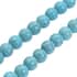 Blue Howlite and Light Blue Austrian Crystal Beaded Necklace 18.5-22.5 Inches in Silvertone 200.00 ctw image number 4