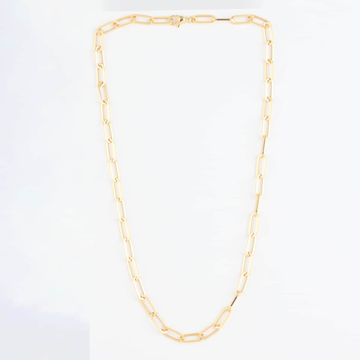 California Closeout Deal 14K Yellow Gold 6mm Paper Clip Necklace 18 Inches 11.20 Grams image number 2