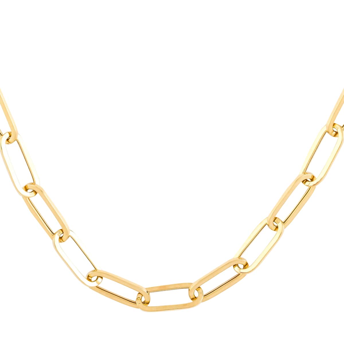 14K Yellow Gold 6mm Paper Clip Necklace (20 Inches) (14.4 g) image number 0
