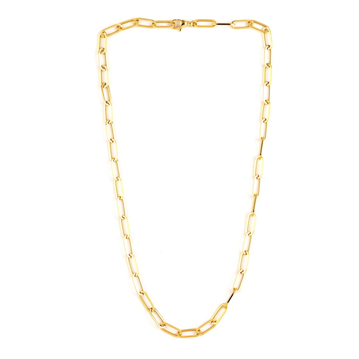 14K Yellow Gold 6mm Paper Clip Necklace (20 Inches) (14.4 g) image number 2