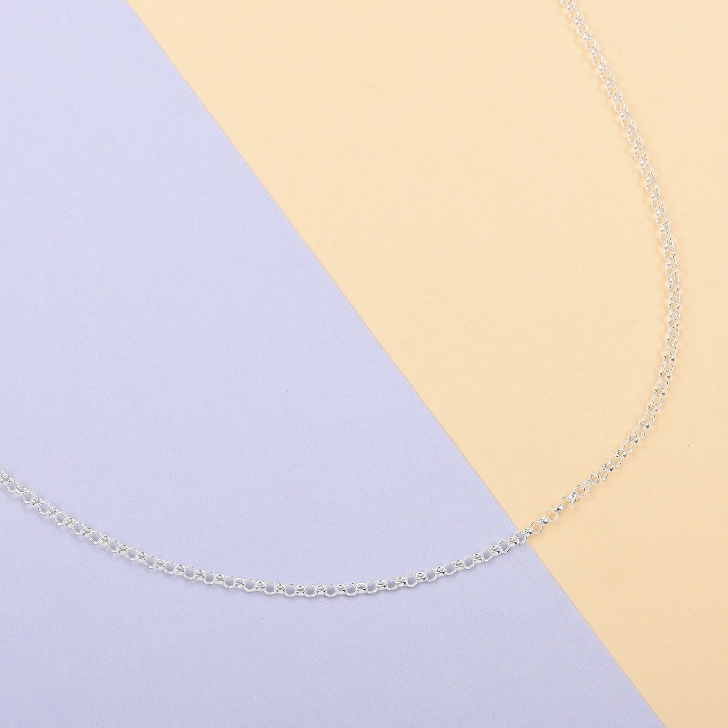 Italian Sterling Silver 1.5mm Rolo Chain 20 Inches 2.50 Grams