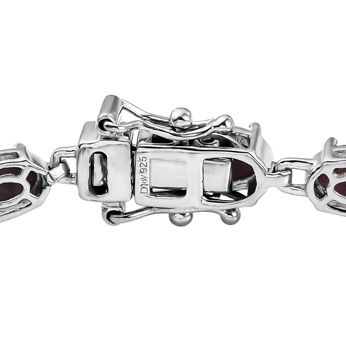 Indian Star Ruby Link Bracelet in Platinum Over Sterling Silver (8.00 In) 18.65 ctw image number 3