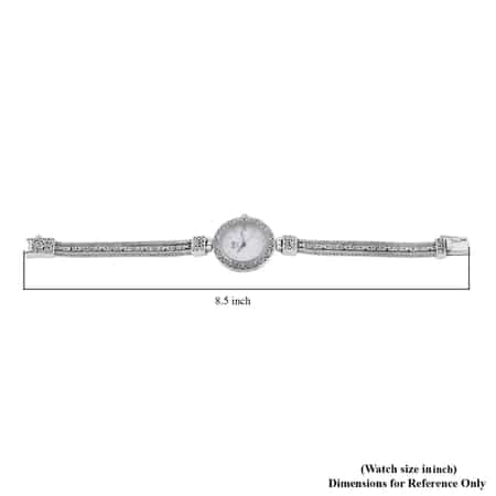 Bali Legacy Eon 1962 Swiss Movement Water Resistant Bracelet Watch in Sterling Silver (7 in) (41 Grams) image number 6