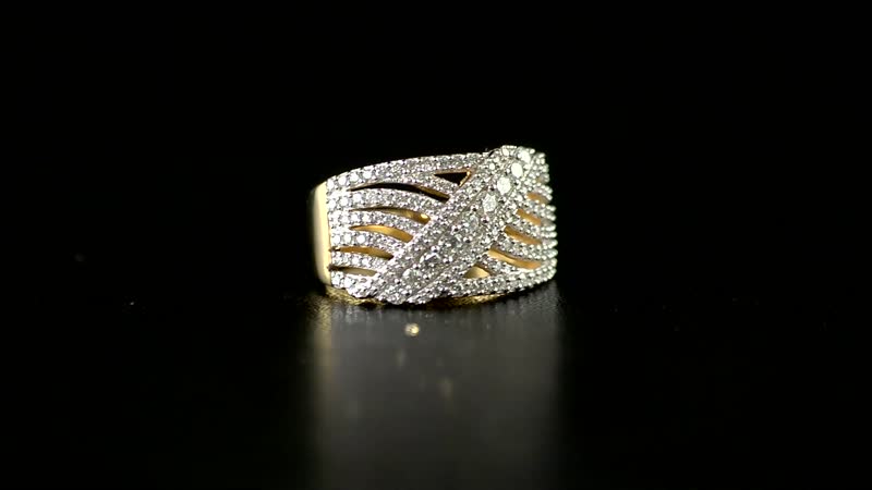 Lab Grown Diamond G-H SI Ring in Vermeil Yellow Gold Over Sterling Silver 1.00 ctw