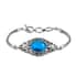 Bali Legacy Caribbean Quartz (Triplet) Toggle Clasp Bracelet in Sterling Silver (7.50 In) 11.70 ctw image number 0