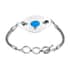 Bali Legacy Caribbean Quartz (Triplet) Toggle Clasp Bracelet in Sterling Silver (7.50 In) 11.70 ctw image number 2