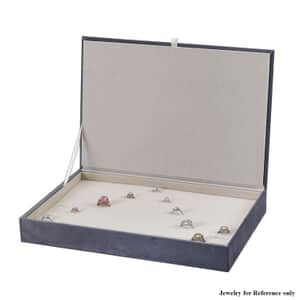 Gray High Quality 100pcs Velvet Ring Box with Anti Tarnish Lining , Jewelry Box for Women , Portable Jewelry Box , Jewelry Holder , Jewelry Storage , Jewelry Organizer