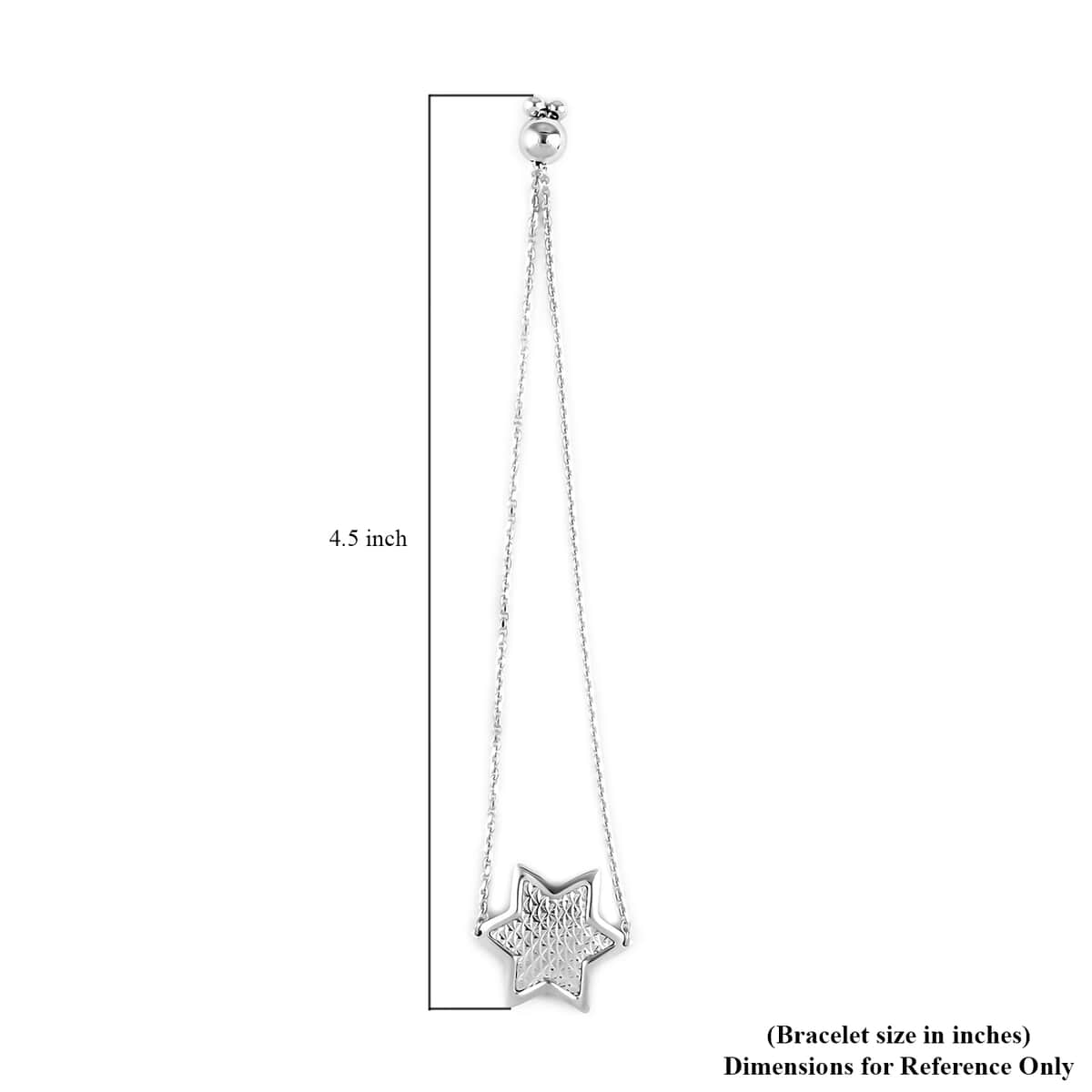 Sterling Silver Bolo Star Bracelet 2.80 Grams image number 3