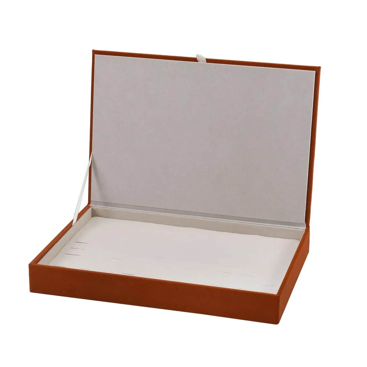 Orange High Quality 100pcs Velvet Ring Box with Anti Tarnish Lining , Jewelry Box for Women , Portable Jewelry Box , Jewelry Holder , Jewelry Storage , Jewelry Organizer image number 6
