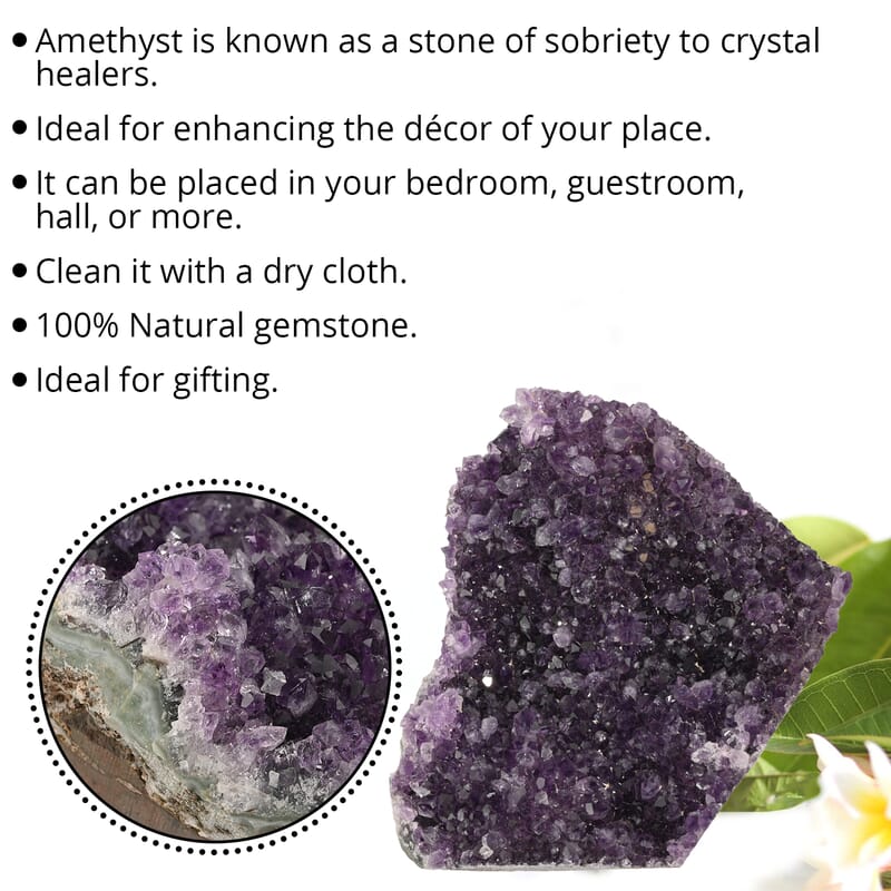 Amethyst Druzy -Large Gemstone Home Décor Figurines (Approx. 9945 ct)