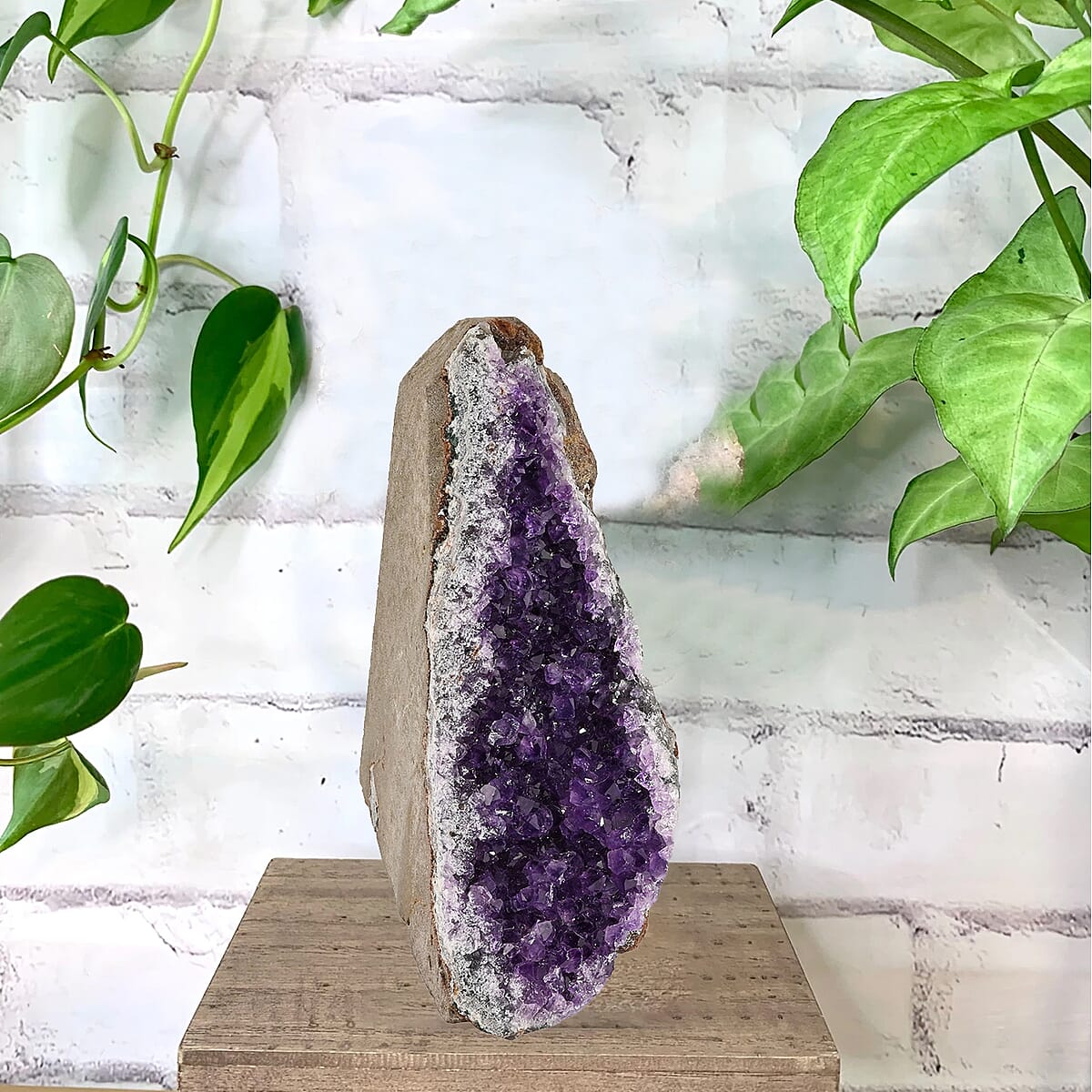 Amethyst Druzy -Small Gemstone Home Décor Figurines (Approx. 2615 ctw) image number 1