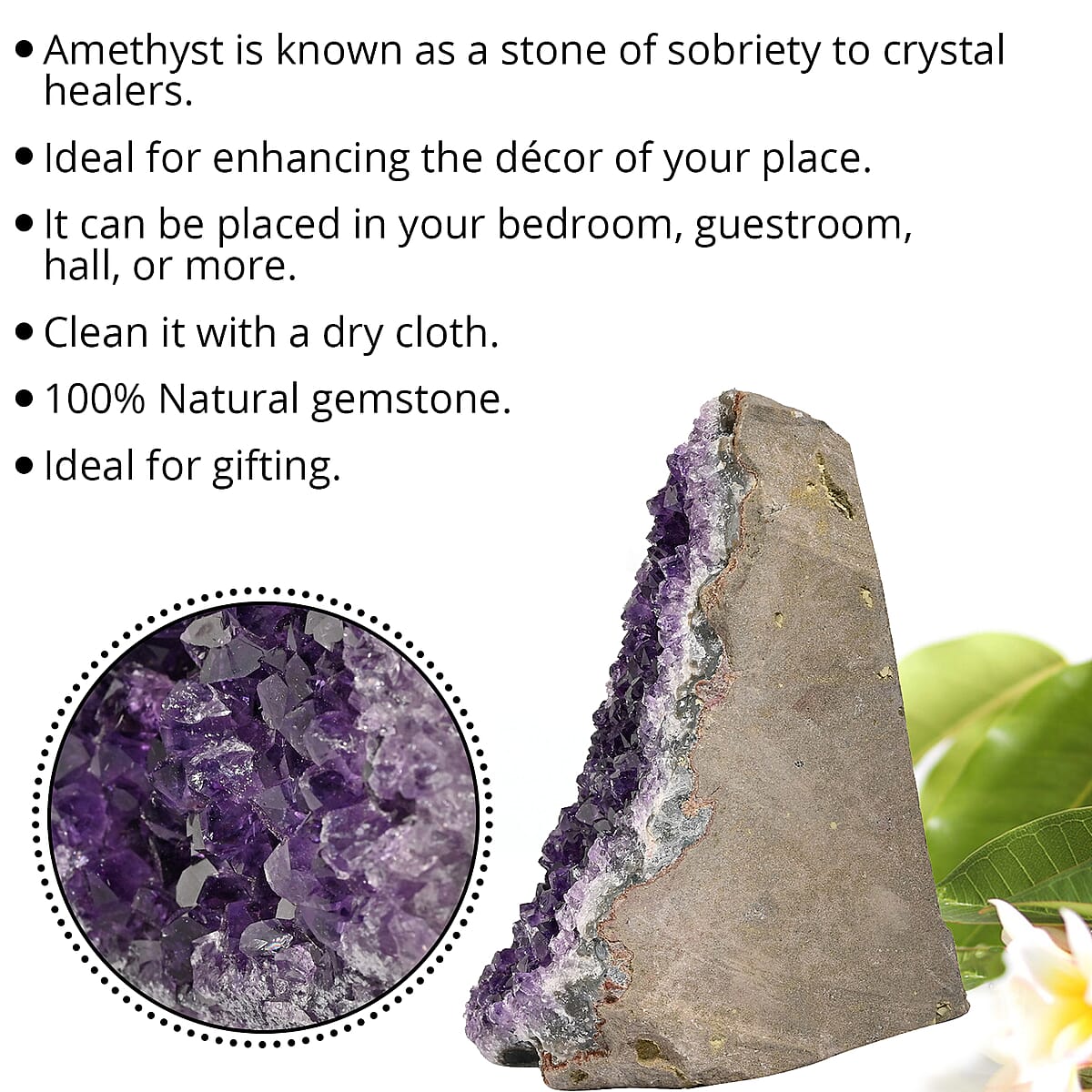 Amethyst Druzy -Small Gemstone Home Décor Figurines (Approx. 2615 ctw) image number 2