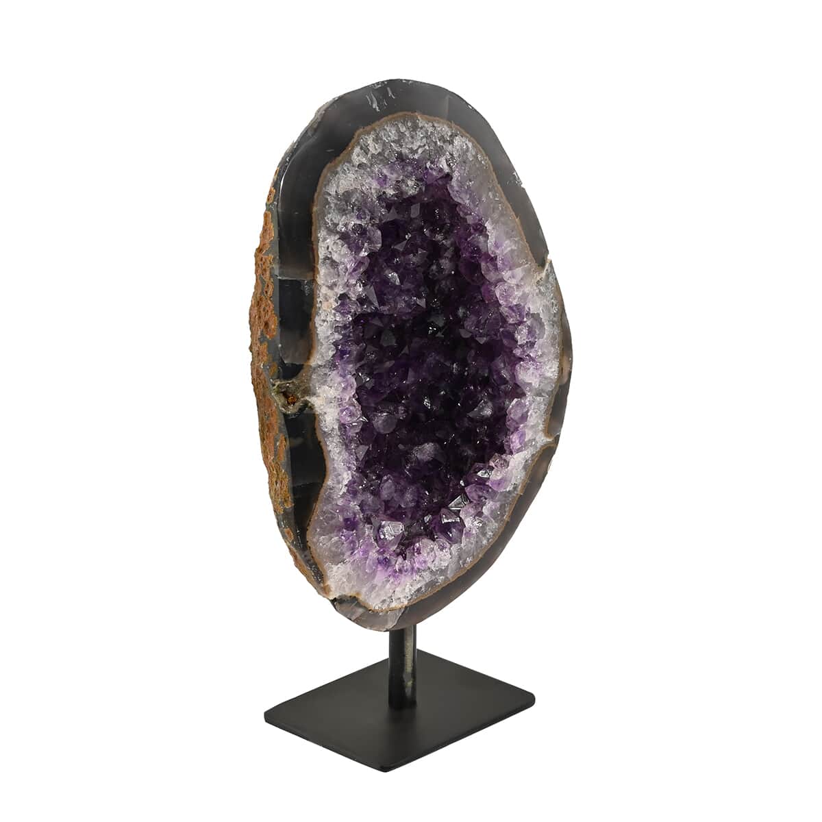 Amethyst Druzy with Stand -Large (Approx. 10130ct) image number 0