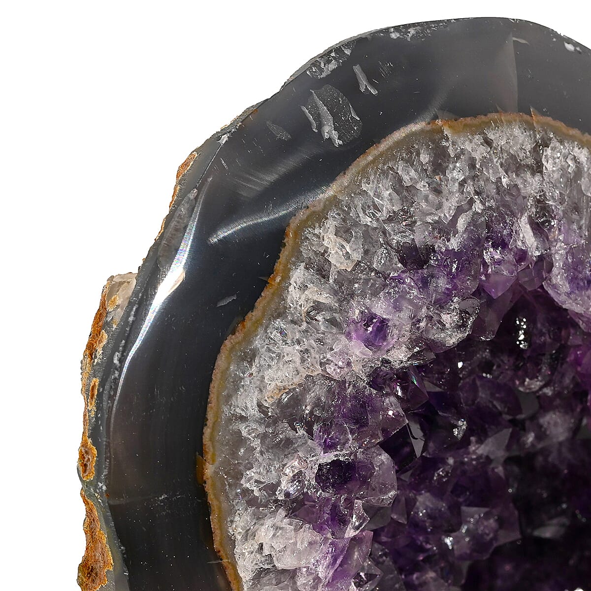 Amethyst Druzy with Stand -Large (Approx. 10130ct)