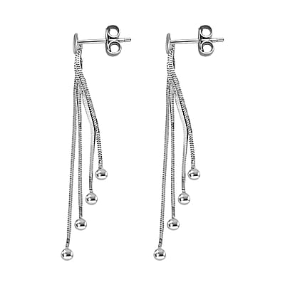 Sterling Silver Tassle Dangle Earrings 2.50 Grams
