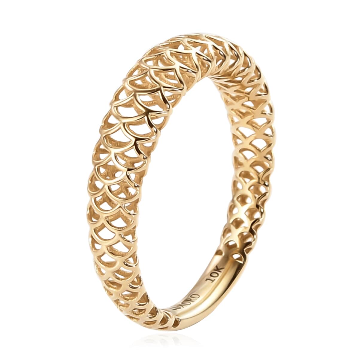 Mirage Collection LUXORO 10K Yellow Gold Band Ring (Size 5.0) 1.75 Grams image number 3