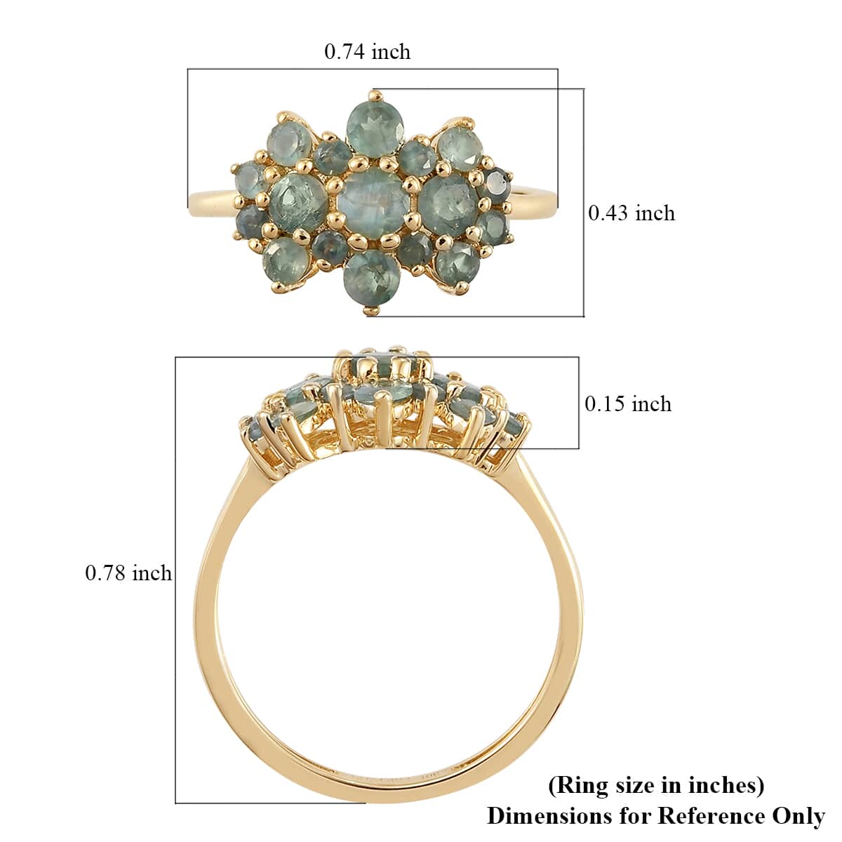 Luxoro 10K Yellow Gold Premium Narsipatnam Alexandrite Ring (Size 5.0) 1.00 ctw image number 5