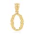California Closeout Deal 10K Yellow Gold Initial O Pendant image number 0
