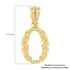 California Closeout Deal 10K Yellow Gold Initial O Pendant image number 2