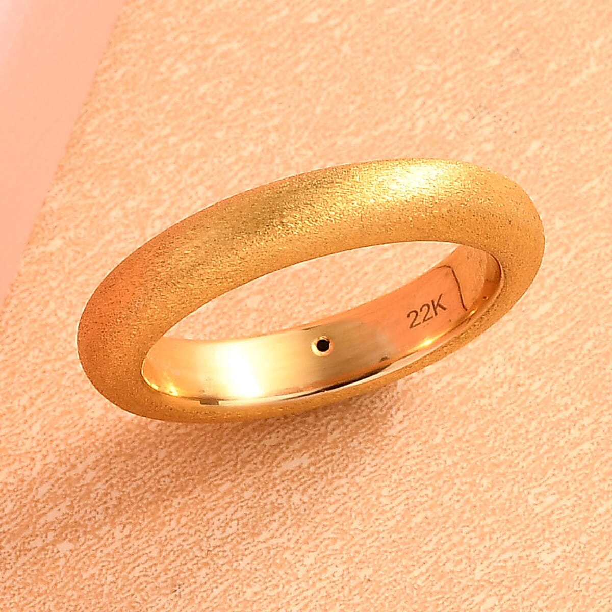 Electroforming Gold Collection 22K Yellow Gold Band Ring (Size 5.0) image number 1