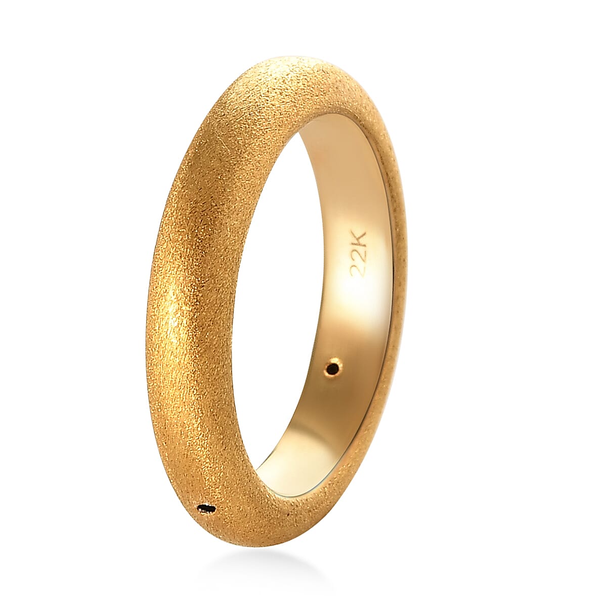 Electroforming Gold Collection 22K Yellow Gold Band Ring (Size 5.0) image number 3