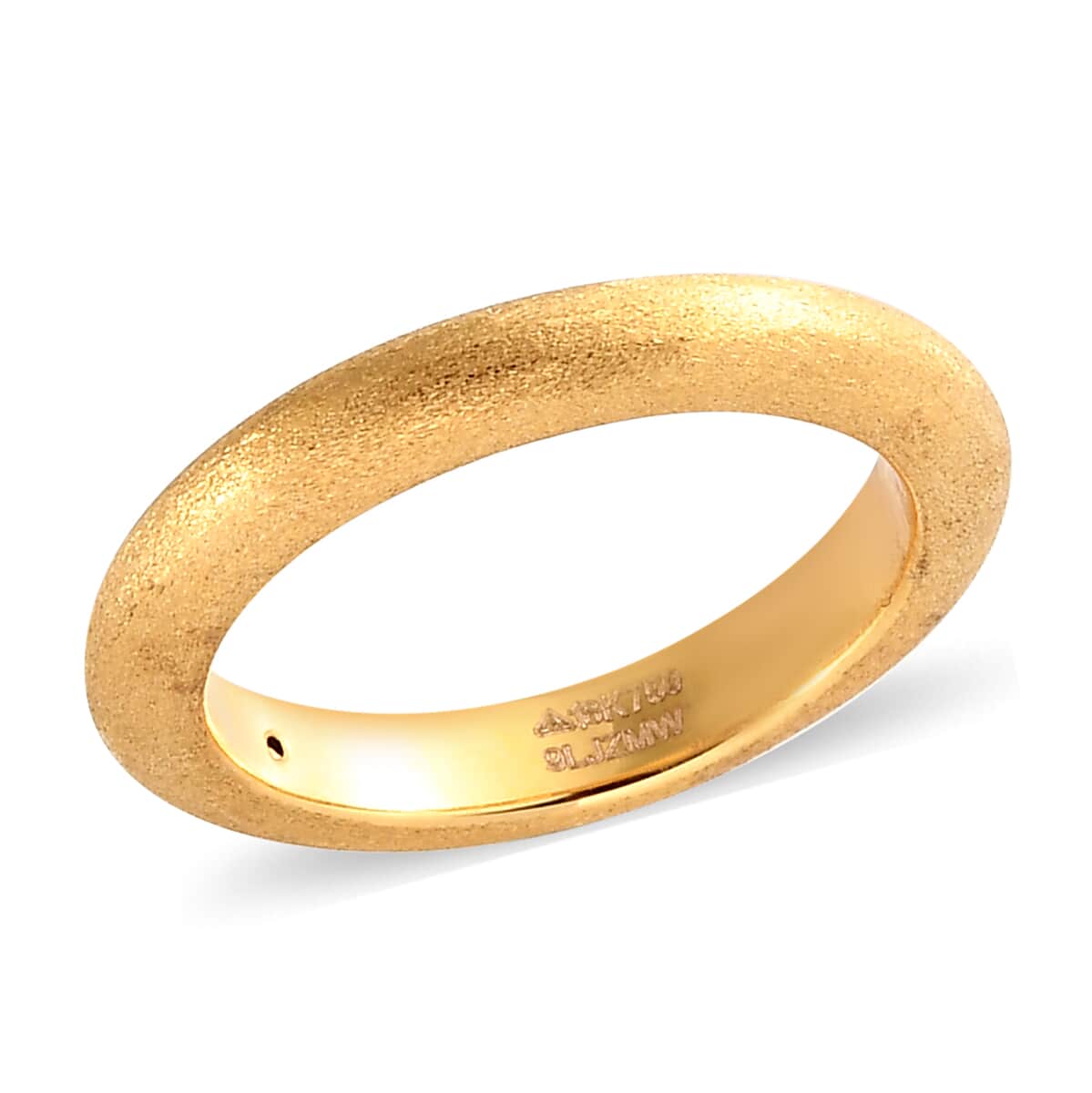 18K Yellow Gold Electroforming Band Ring 1.85 Grams image number 0