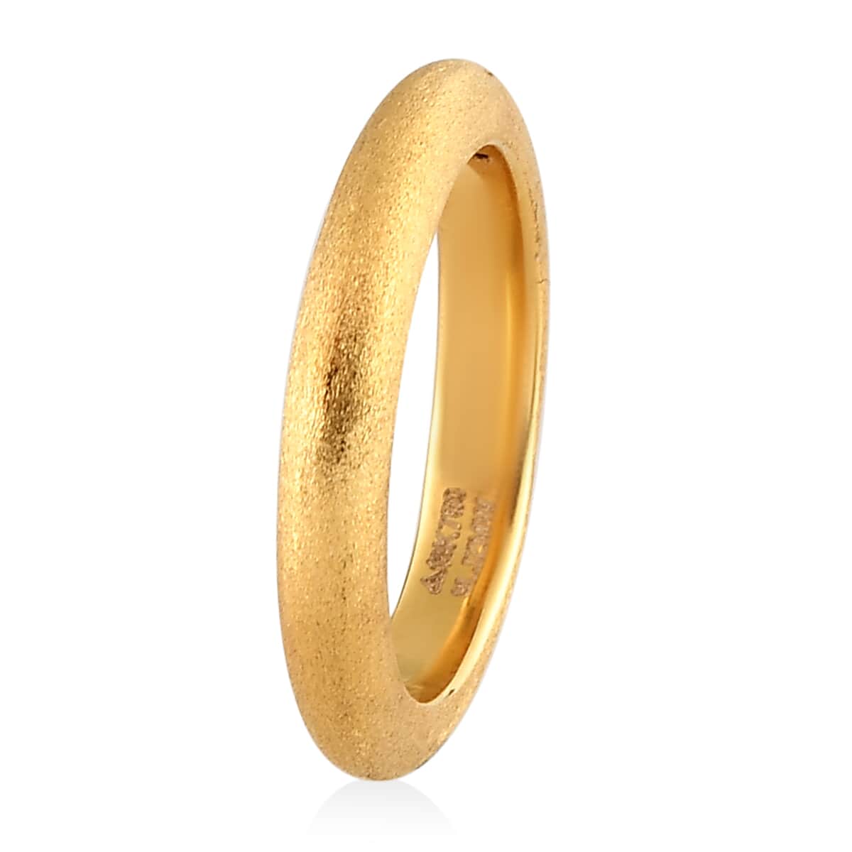 18K Yellow Gold Electroforming Band Ring 1.85 Grams image number 3