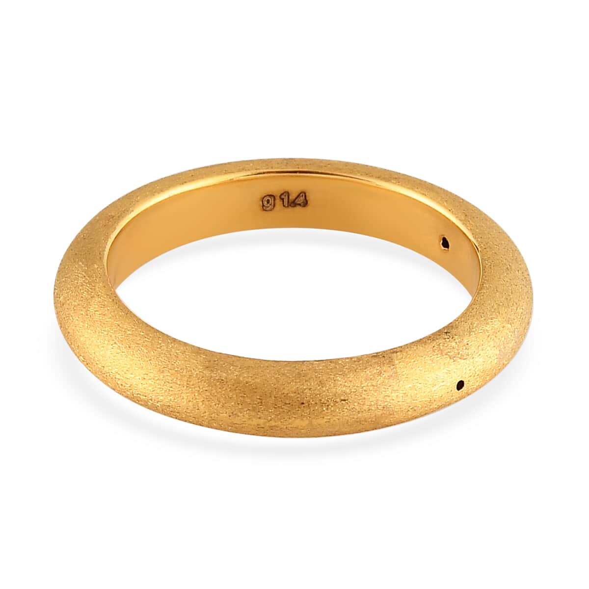 18K Yellow Gold Electroforming Band Ring 1.85 Grams image number 4
